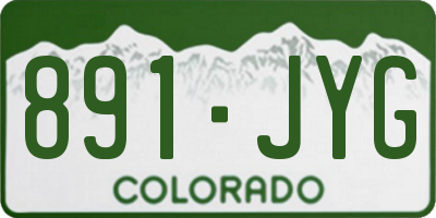 CO license plate 891JYG