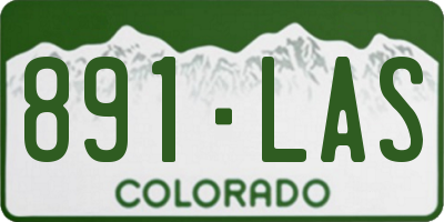 CO license plate 891LAS