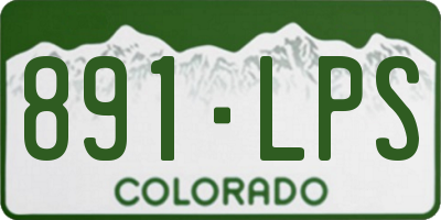 CO license plate 891LPS