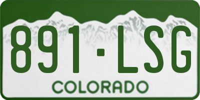 CO license plate 891LSG