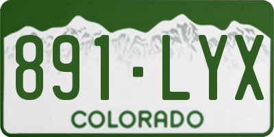 CO license plate 891LYX