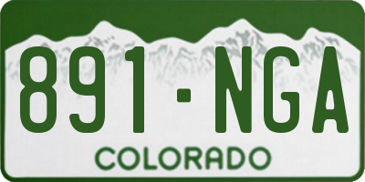 CO license plate 891NGA