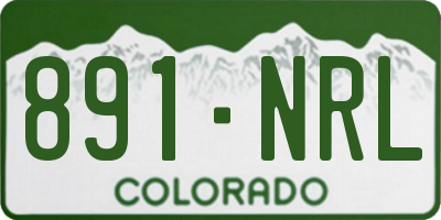 CO license plate 891NRL