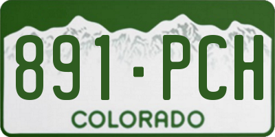 CO license plate 891PCH
