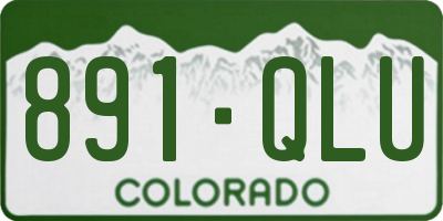 CO license plate 891QLU