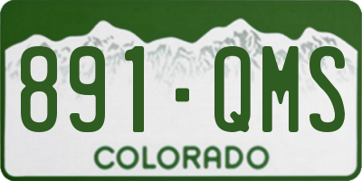 CO license plate 891QMS