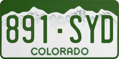 CO license plate 891SYD