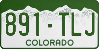 CO license plate 891TLJ