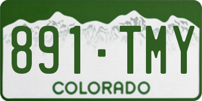 CO license plate 891TMY