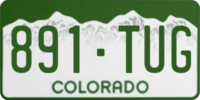 CO license plate 891TUG