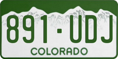 CO license plate 891UDJ