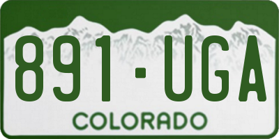 CO license plate 891UGA