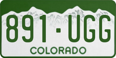 CO license plate 891UGG