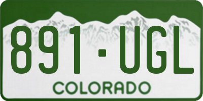 CO license plate 891UGL
