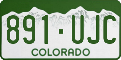 CO license plate 891UJC