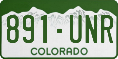 CO license plate 891UNR