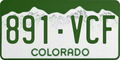 CO license plate 891VCF