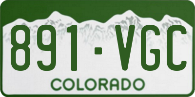CO license plate 891VGC