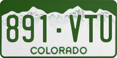 CO license plate 891VTU
