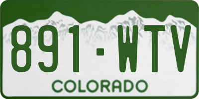 CO license plate 891WTV