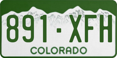 CO license plate 891XFH