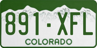 CO license plate 891XFL