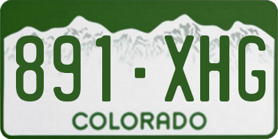 CO license plate 891XHG