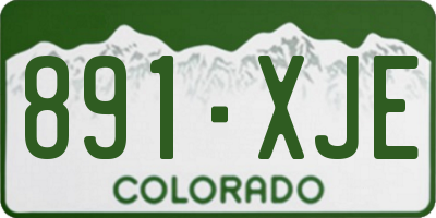 CO license plate 891XJE