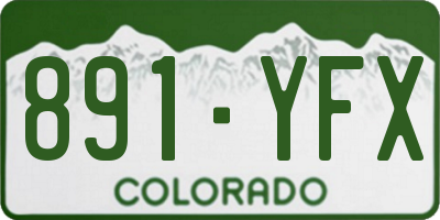 CO license plate 891YFX