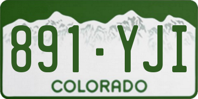 CO license plate 891YJI