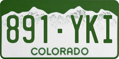 CO license plate 891YKI