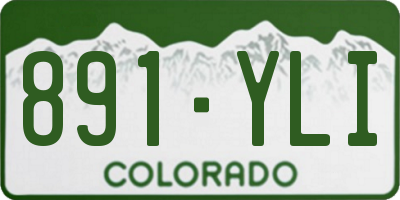 CO license plate 891YLI