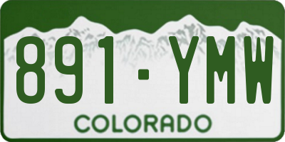 CO license plate 891YMW