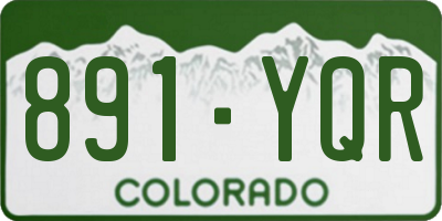 CO license plate 891YQR