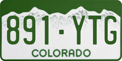 CO license plate 891YTG