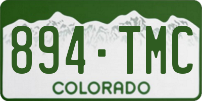 CO license plate 894TMC