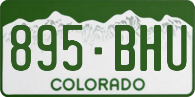 CO license plate 895BHU