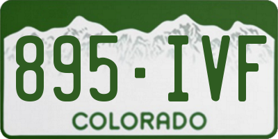 CO license plate 895IVF