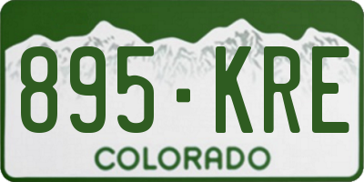 CO license plate 895KRE