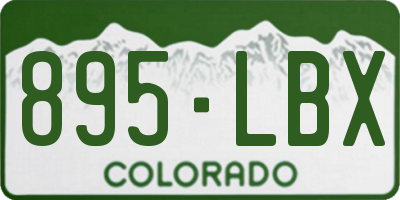 CO license plate 895LBX