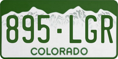 CO license plate 895LGR