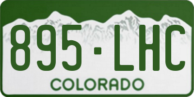 CO license plate 895LHC