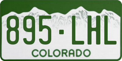 CO license plate 895LHL
