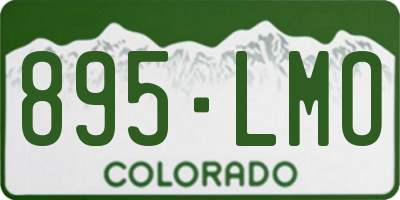 CO license plate 895LMO