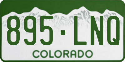 CO license plate 895LNQ