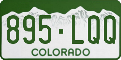 CO license plate 895LQQ