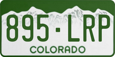 CO license plate 895LRP