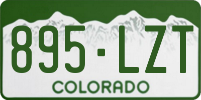CO license plate 895LZT