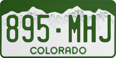 CO license plate 895MHJ
