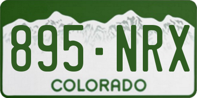 CO license plate 895NRX